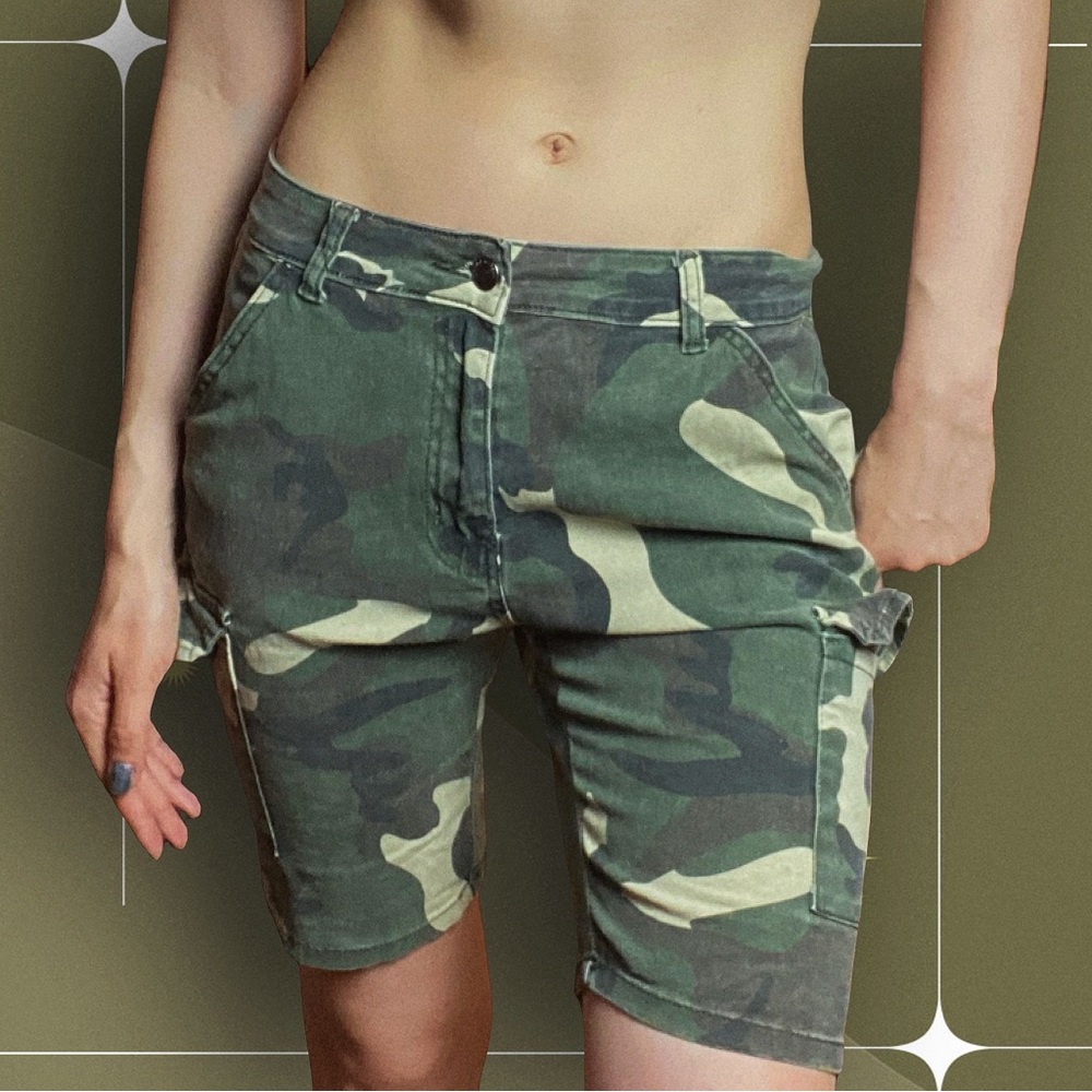 La Denim Studios Girl Army Shorts Vintage